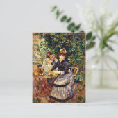 Renoir - in de tuin briefkaart (Staand voorkant)