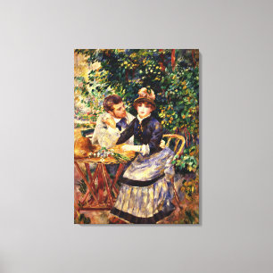 Renoir - in de tuin canvas afdruk