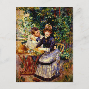 Renoir - In de tuin, mooi schilderij Briefkaart