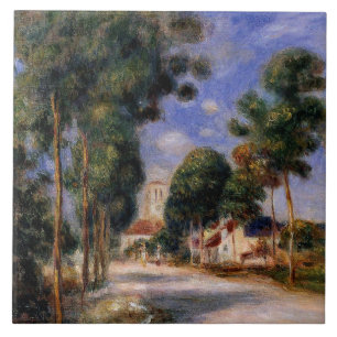 Renoir - Invoering van het dorp Essoyes Tegeltje