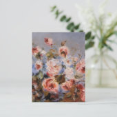 Renoir is een Bouquet van Rozen Briefkaart (Staand voorkant)