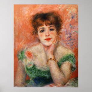Renoir Jean Samary in een Low Necked Dress Poster
