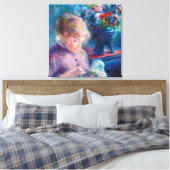 Renoir, Jeune Femme En Toile Étitrée (Insitu(Chambre))