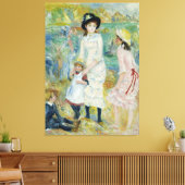 Renoir Kinderen op de Seashore Guernsey Canvas Afdruk (Insitu (Woonkamer))