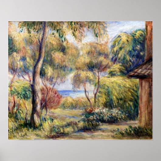 Renoir - Landschap in Cagnes Poster (Voorkant)