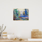 Renoir - Landschap rivier 1890 Poster (Keuken)
