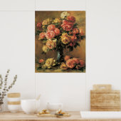 Renoir Les Roses Poster ou imprimer (Cuisine)