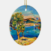 Renoir - L'Estaque, beroemd schilderij, Keramisch Ornament (Rechts)