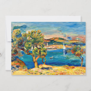 Renoir - L'Estaque, landschapsschilderkunst Feestdagenkaart