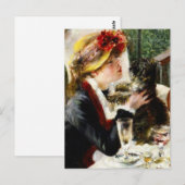 Renoir Luncheon de la Carte postale du Boating Par (Devant / Derrière)