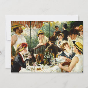 Renoir Luncheon de la fête nautique Invitation