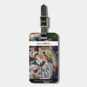 Renoir - Luncheon of Boating Party - QR-code Bagagelabel