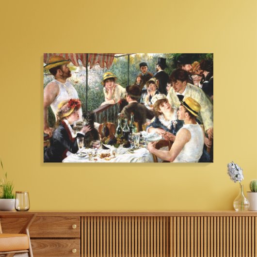 Renoir: Luncheon of the Boating Party Canvas Afdruk (Insitu (Woonkamer))