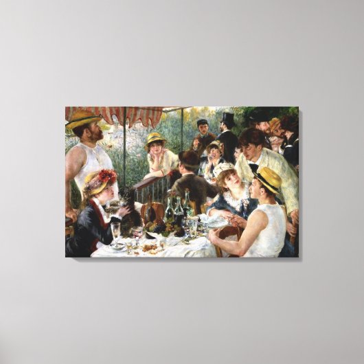 Renoir: Luncheon of the Boating Party Canvas Afdruk (Voorkant)