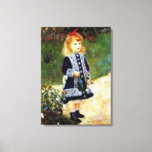 Renoir - Meisje met een gietkan Canvas Afdruk