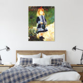 Renoir - Meisje met een waterblik, Canvas Afdruk (Insitu (Slaapkamer))