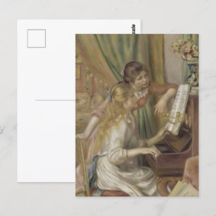 Renoir - Meisjes aan de piano Fine Art Briefkaart