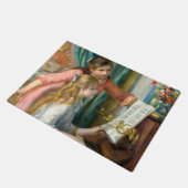 Renoir Meisjes bij het Piano Impressionisme Schild Deurmat (Schuin)