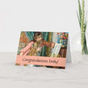 Renoir Meisjes bij het Piano Impressionisme Schild Kaart
