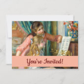 Renoir Meisjes bij het Piano Impressionisme Schild Kaart (Voorkant)
