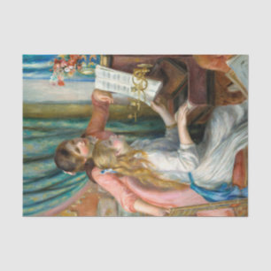 Renoir Meisjes bij het Piano Impressionisme Schild Tissuepapier