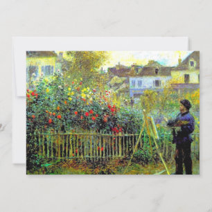 Renoir - Monet Painting in zijn tuin, Kaart
