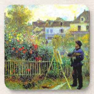 Renoir - Monet schilderend in zijn tuin Bier Onderzetter