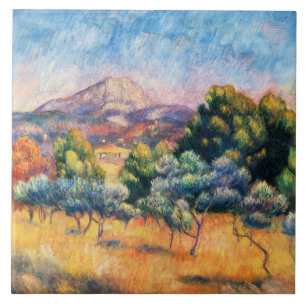 Renoir - Montagne Sainte-Victoire (Paysage) Metal Tegeltje