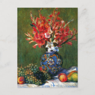 Renoir nog life Flowers and Fruit art Briefkaart