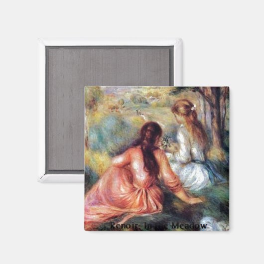 Renoir: Op het weiland Magneet (Voorkant / Achterkant)