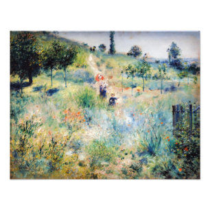 Renoir - Pad die door hoog gras leidt Foto Afdruk