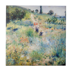 Renoir - Pad die door hoog gras leidt Tegeltje