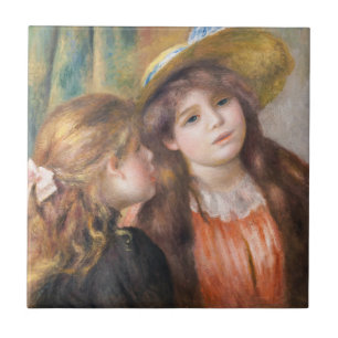 Renoir - Portret van twee kleine meisjes Tegeltje