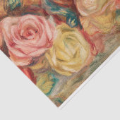 Renoir Red Flowers Rozen ontkoppeling Tissuepapier (Detail)