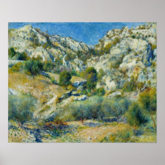 Renoir - Rocky Crags in l'Estaque Poster (Voorkant)