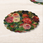 Renoir - Rozen, Kartonnen Onderzetters (Gekanteld)