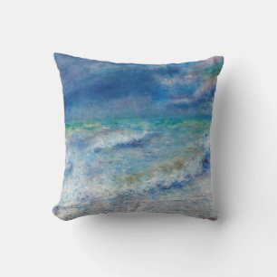 Renoir Seascape. Blauw nautisch impressionisme. Ze Kussen