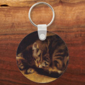Renoir Sleeping Cat Sleutelhanger (Voorkant)
