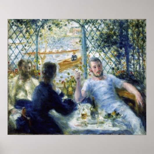 Renoir - The Canoeists Luncheon 1875 Poster (Voorkant)
