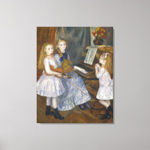 Renoir The Daughters of Catulle Mendes Canvas Afdruk