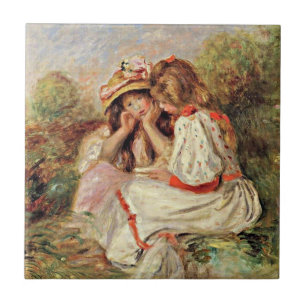 Renoir - Twee kleine meisjes Tegeltje