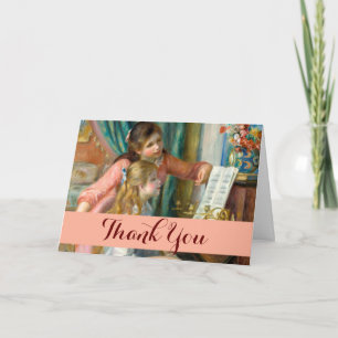 Renoir Twee Meisjes bij de Piano Print Muziek Fijn Bedankkaart