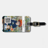 Renoir - Twee zussen op het Terras - QR-code Bagagelabel (Voorkant horizontaal)