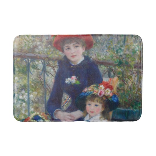 Renoir Twee Zusters Terras Frans Impressionisme Badmat (Voorkant)