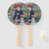 Renoir Twee Zusters Terras Frans Impressionisme Handwaaier (Voorkant en achterkant)