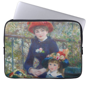 Renoir Twee Zusters Terras Frans Impressionisme Laptop Sleeve