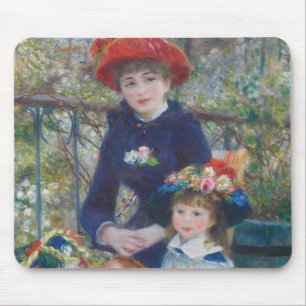 Renoir Twee Zusters Terras Frans Impressionisme Muismat