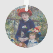 Renoir Twee Zusters Terras Frans Impressionisme Ornament (achterkant)