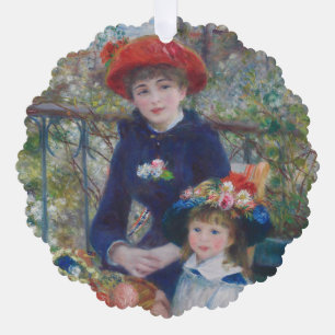 Renoir Twee Zusters Terras Frans Impressionisme Ornament Kaart