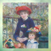 Renoir Twee Zusters Terras Frans Impressionisme Raamsticker (Vel 3)